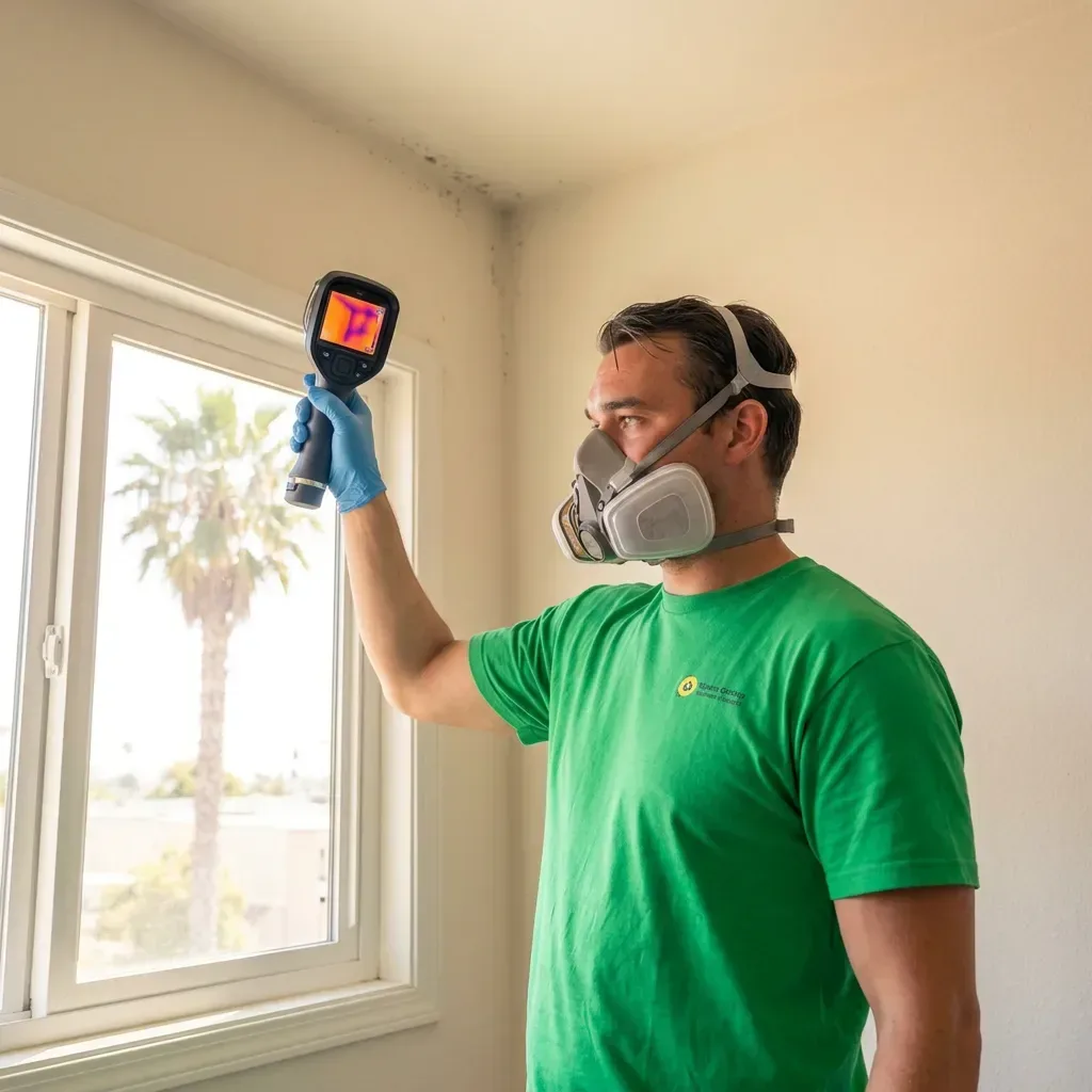 Thermal imaging mold check in San Diego