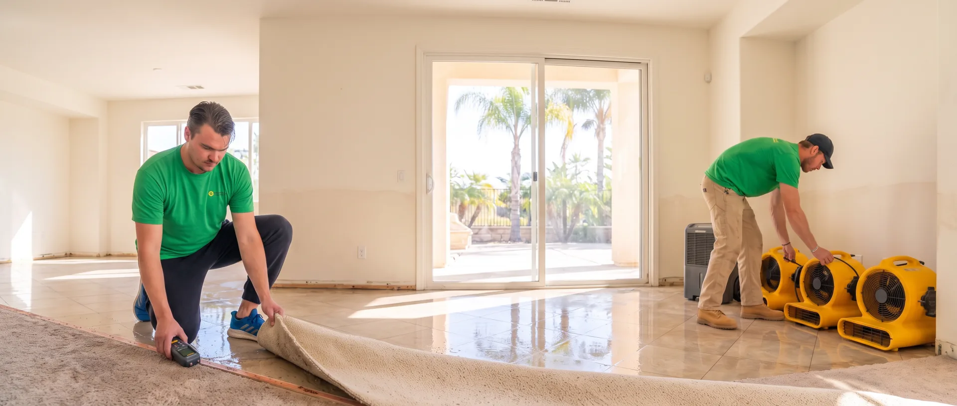 Water damage remediation in San Diego