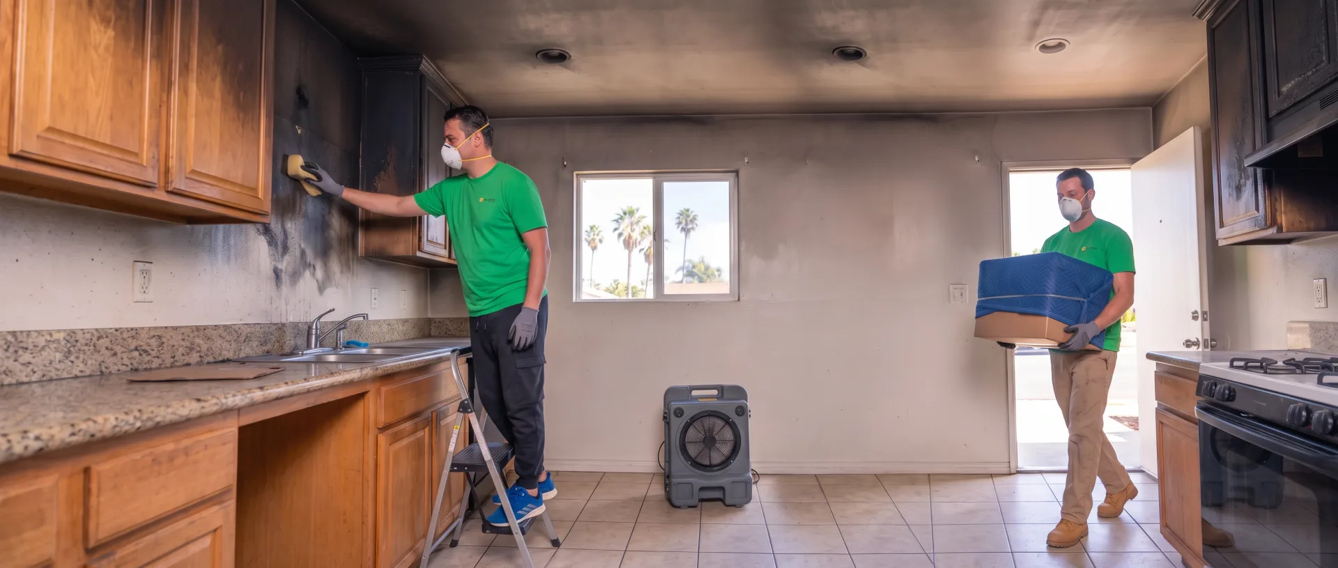 Fire and smoke damage repair in San Diego